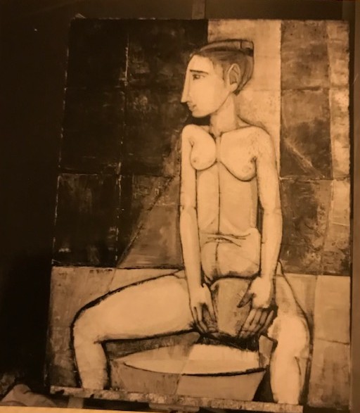Le Bain, Huile sur toile, vers 1958